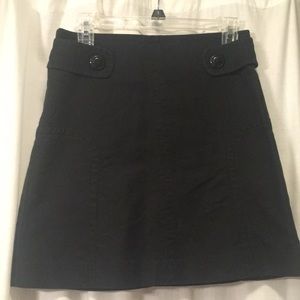 Anthropologie Sitwell black a-line skirt